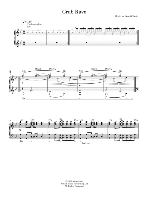 Crab rave - Noisestorm (Piano Solo)