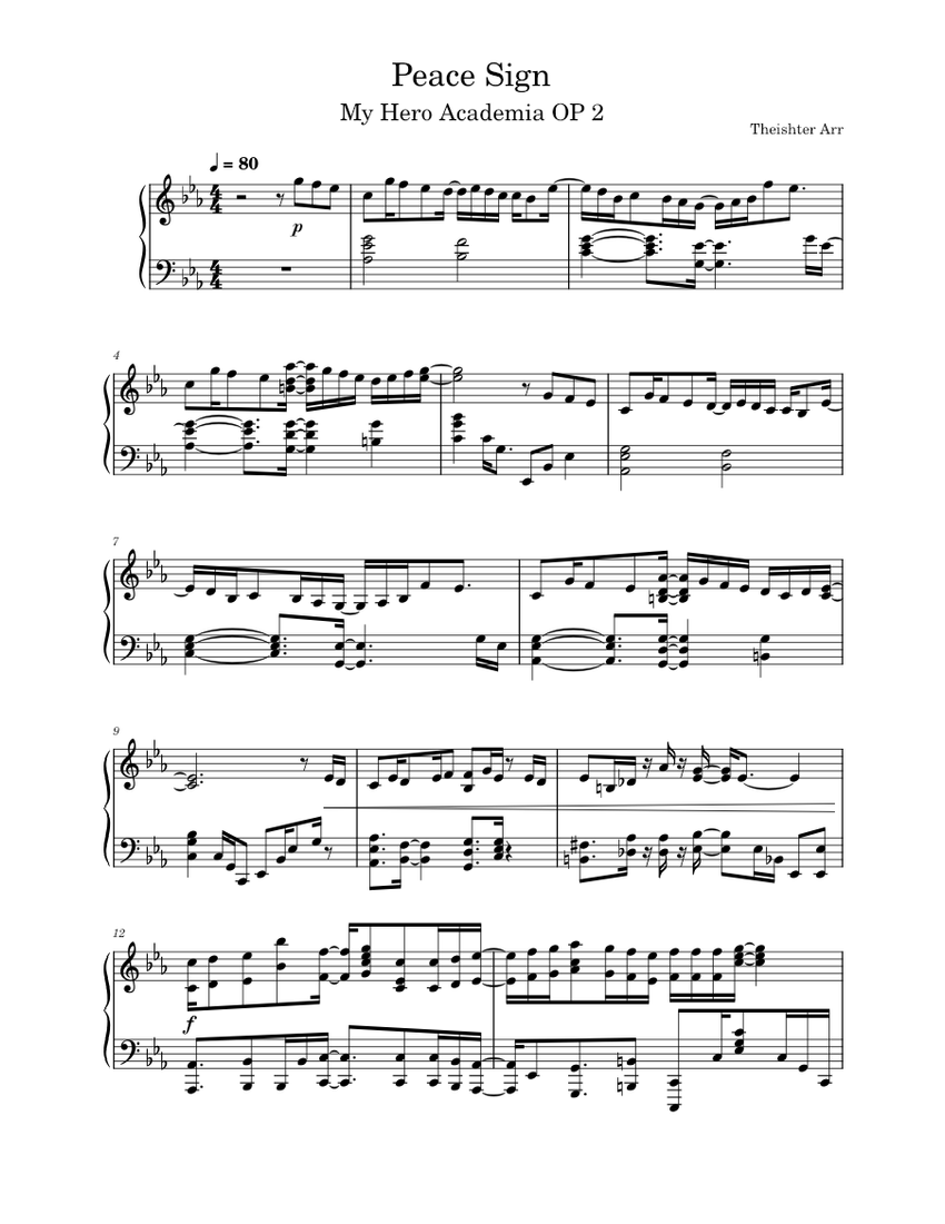 THE TRIUMPH OF PEACE（ブラスバンド譜面）楽譜　スコア 楽譜】カーペンターズ / トップ・オブ・ザ・ワールド バンド・スコア