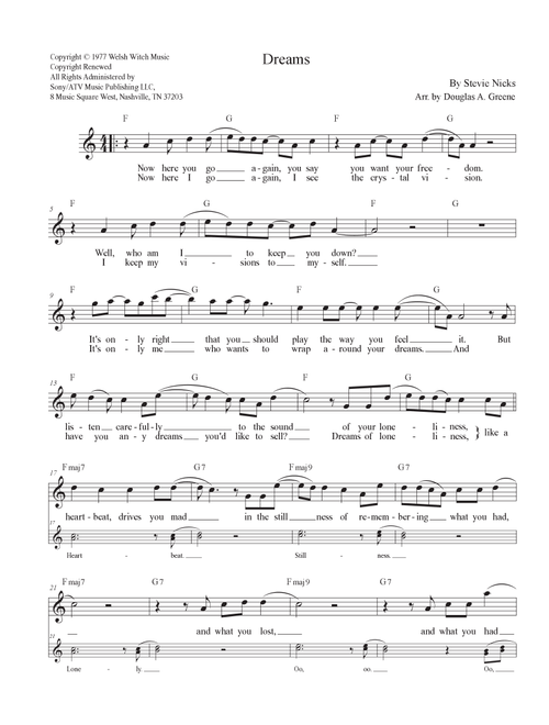 Dreams (Arr. Douglas A. Greene) - Fleetwood Mac (Instrumental Duet)