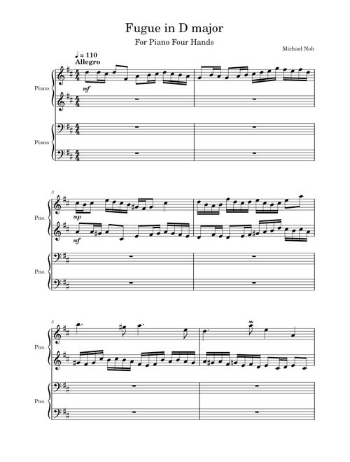 Fugue in D major