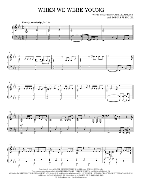 When We Were Young - Adele (Piano Solo)