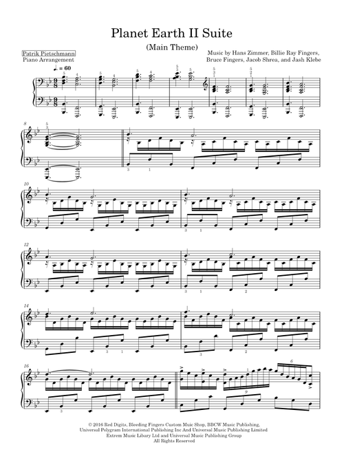 Planet Earth II Suite - Main Theme – Music by Hans Zimmer Arranged by Patrik Pietschmann
