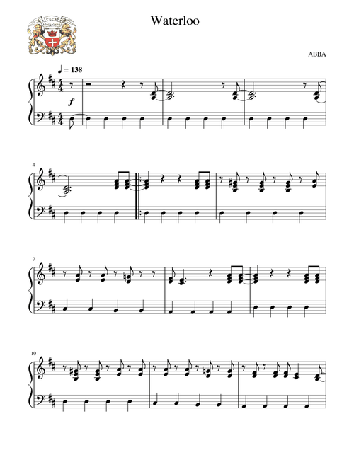 Waterloo ABBA ease