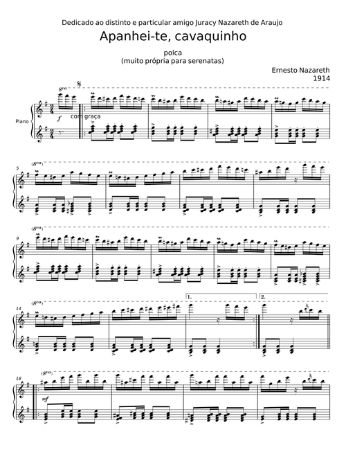Apanhei-te cavaquinho - Ernesto Nazareth