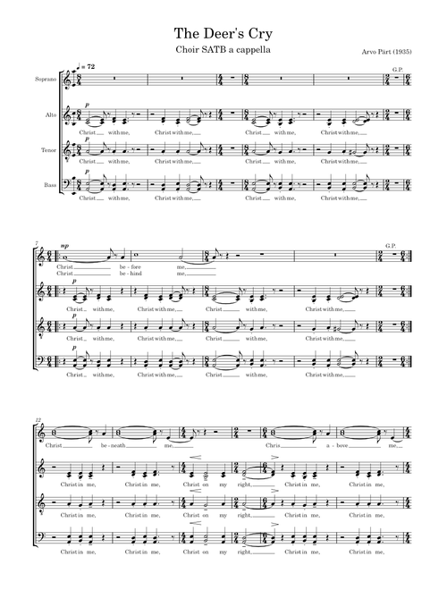 The Deer's Cry – Arvo Pärt