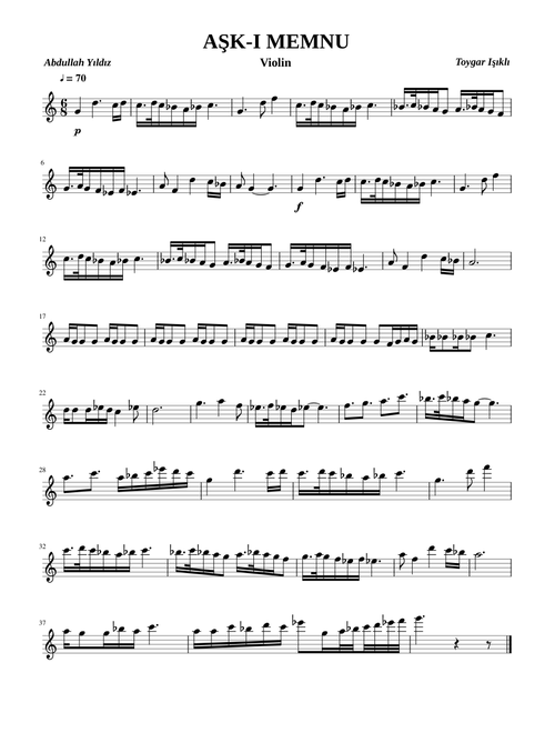 Aşk-ı Memnu - Violin