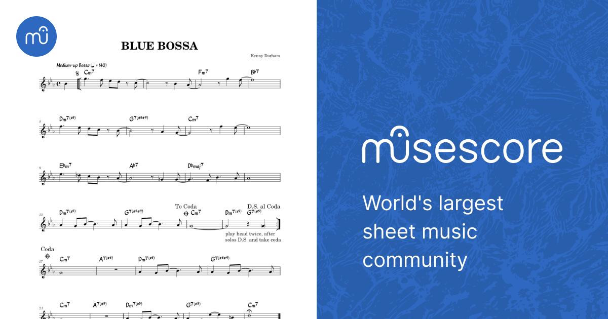 Blue Bossa [lead sheet] – Kenny Dorham Sheet Music with Chords for