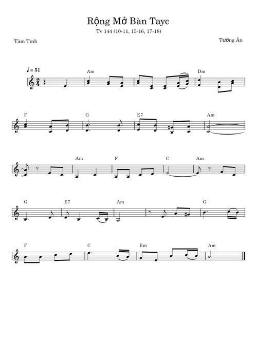Rộng Mở Bàn Tay - Tường Ân