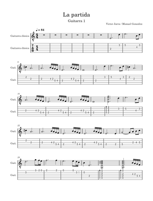 La partida – Víctor Jara