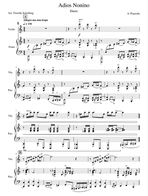 Adios Nonino VIOLIN