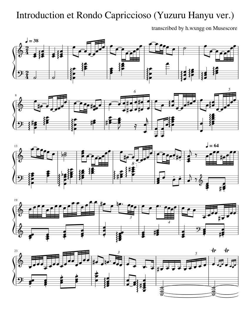 Introduction et rondo capriccioso yuzuru hanyu ver camille saint