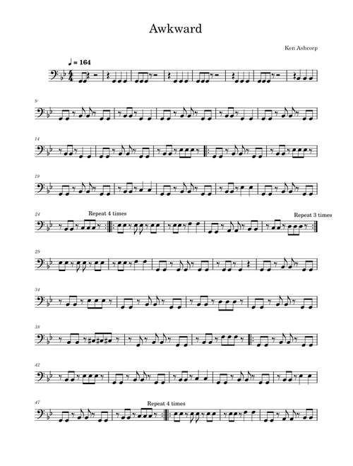 Awkward – Ken Ashcorp (Bass Part)