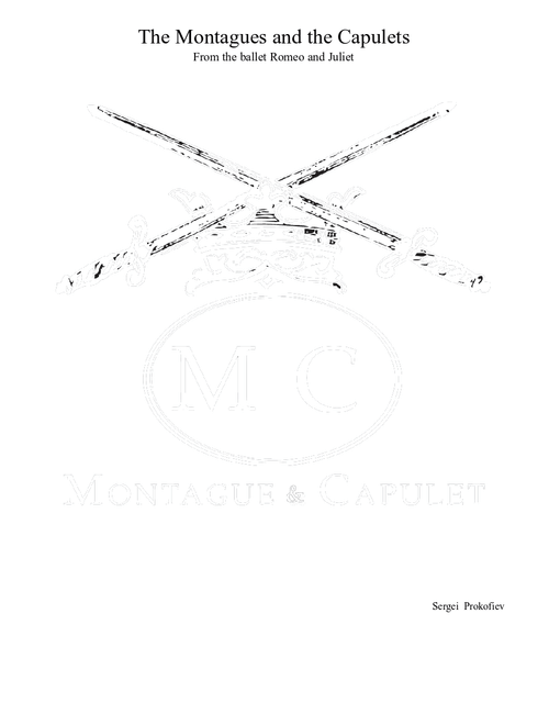The Montagues and the Capulets-Romeo and Juliet