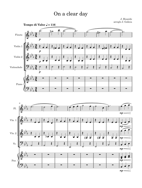 On a clear day – Joe Hisaishi On a clear day