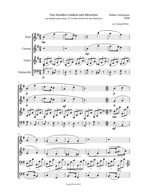 Robert Schumann: Von fremden Ländern und Menschen