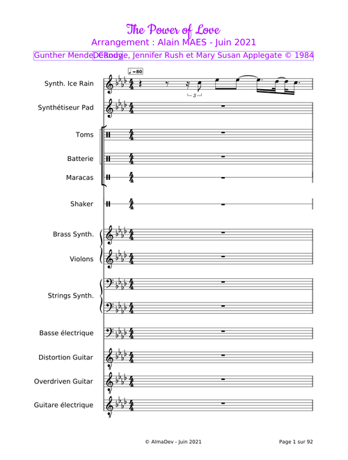 Céline Dion - The Power of Love (Arr. AlmaDev)