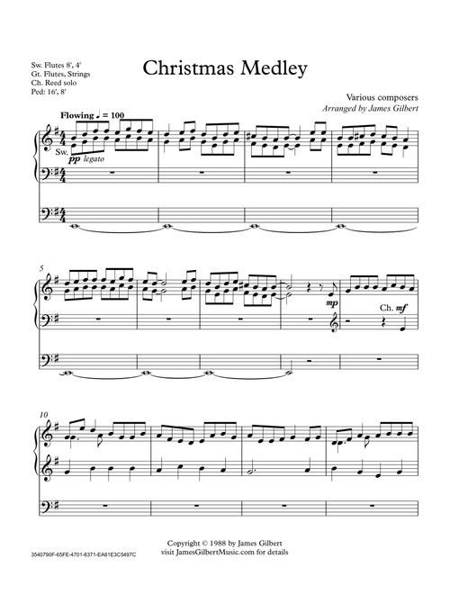 Christmas Medley (Arr. James Gilbert) - Traditional (Organ)