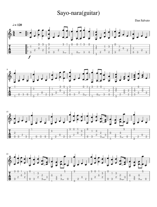 Sayo-nara(guitar)