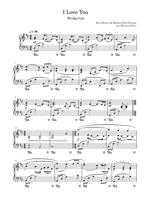 I Love You – Kris Bowers & Michael Dan Parsons (piano)