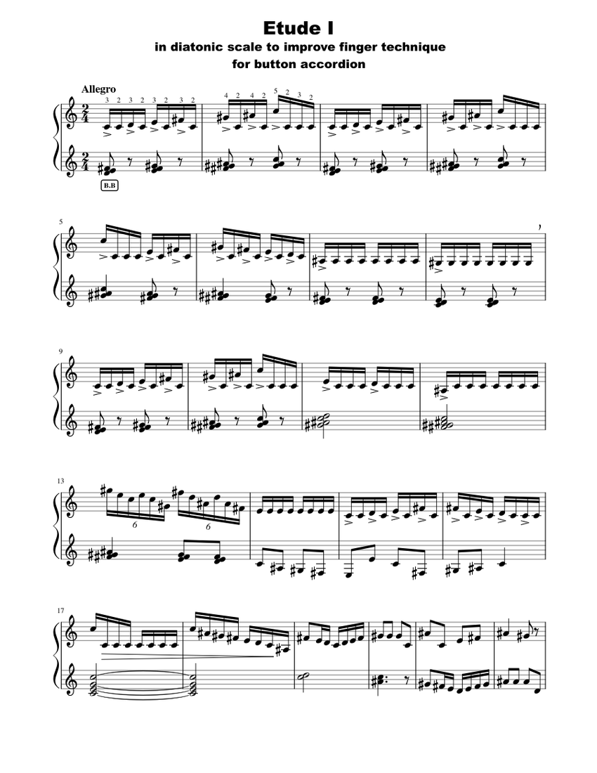 Button accordion sheet music hotsell