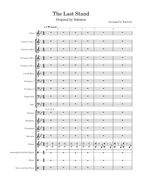 The Last Stand - Sabaton - Concert Band Version