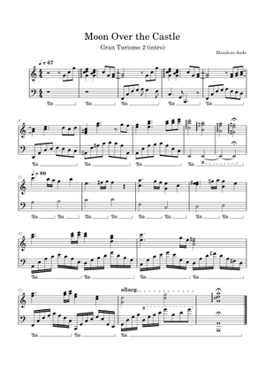 Moon Over The Castle GT2 Version Sheet Music for Piano (Mixed Trio