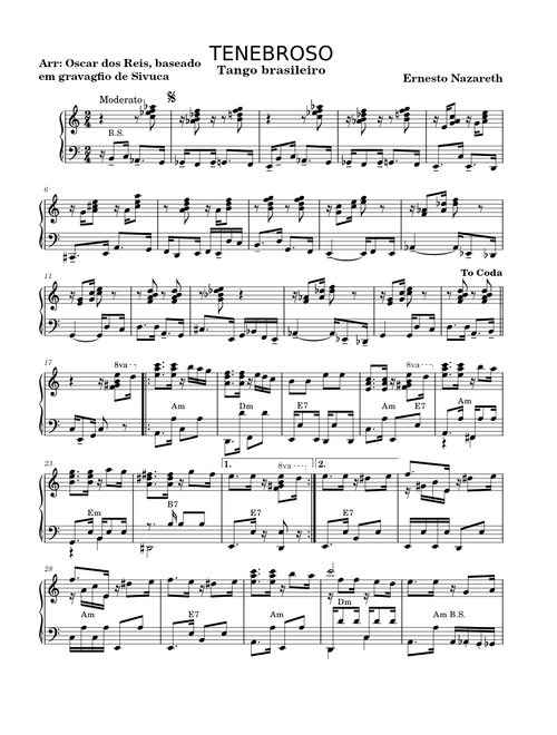 Tenebroso Musescore