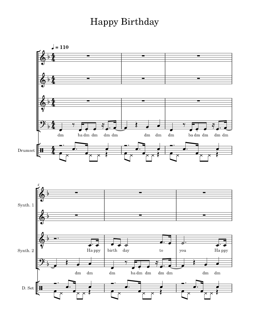 Happy Birthday to You – Misc Traditional Happy Birthday Sheet music for ...