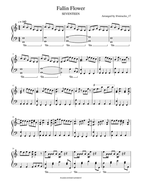 Piano Seventeen sheet music by Stay143Max | Play, print, and