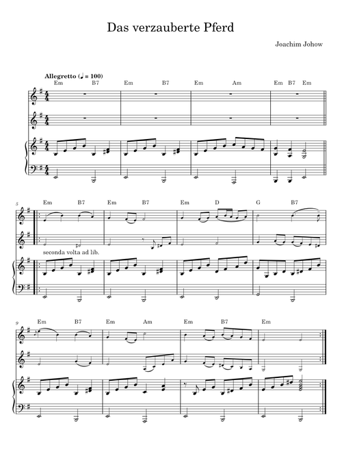 Das verzauberte Pferd - Joachim Johow