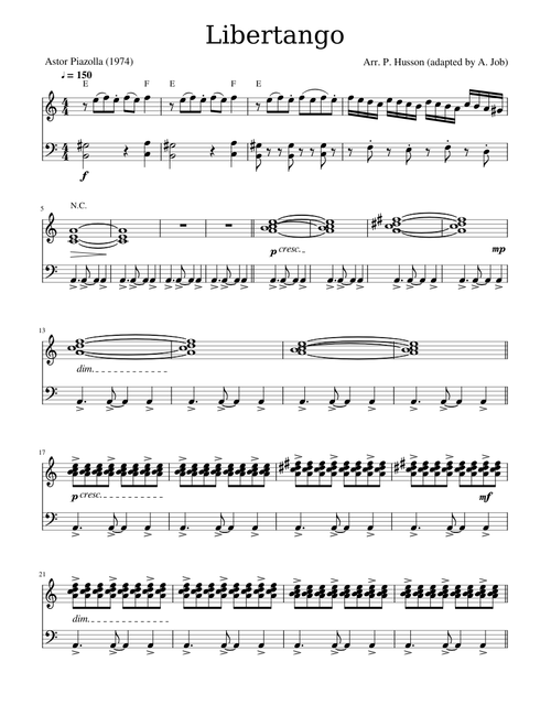 Libertango (Piano Solo) - Astor Piazzola