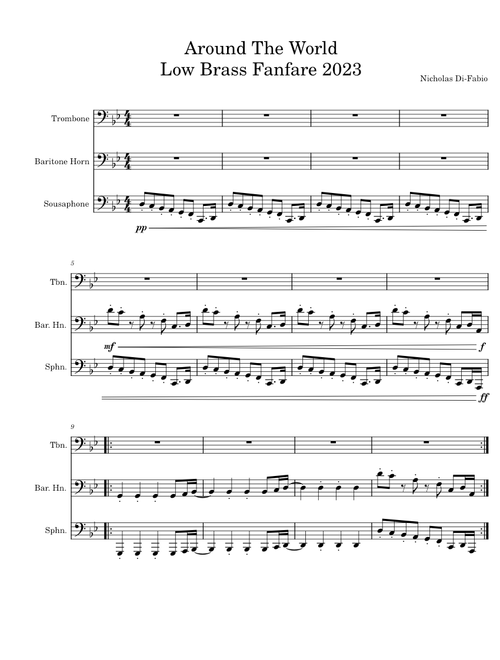Around the world – Daft Punk (Low Brass Fanfare)