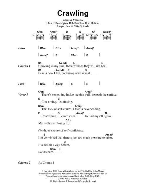 Crawling - Linkin Park (Guitar Chords-Lyrics)