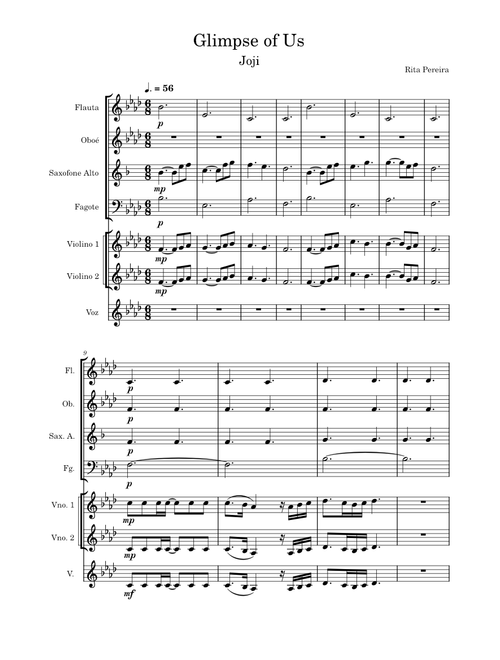 Glimpse of Us – Joji (arr. by Rita Pereira)