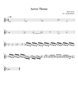 Arrow Theme Sheet Music for Piano (Solo) | MuseScore.com