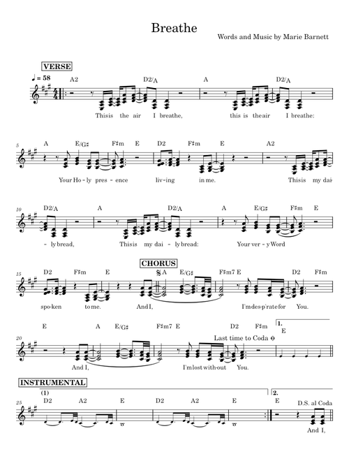 Breathe - Marie Barnett