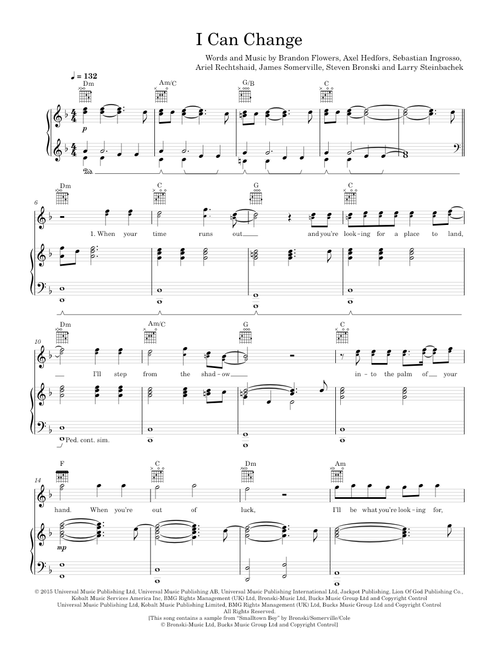I can change - Brandon Flowers (Piano-Voice-Guitar)