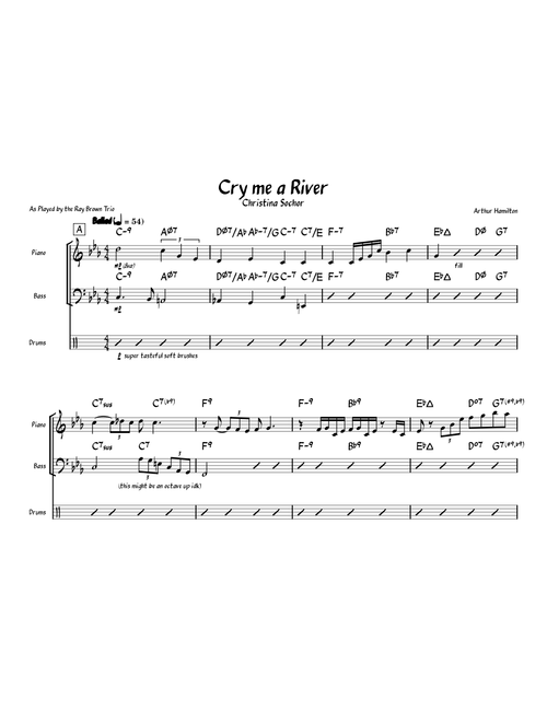 Cry me a River- Ray Brown Trio