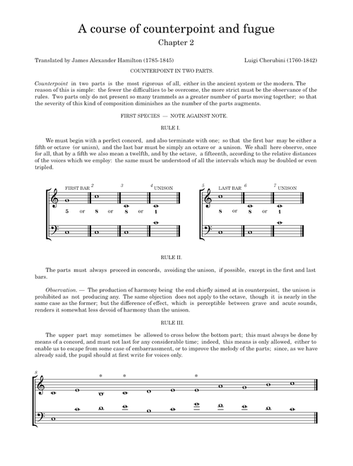 A course of counterpoint and fugue by Luigi Cherubini. Chapter 2