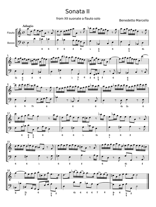 Sonata II - Benedetto Marcello