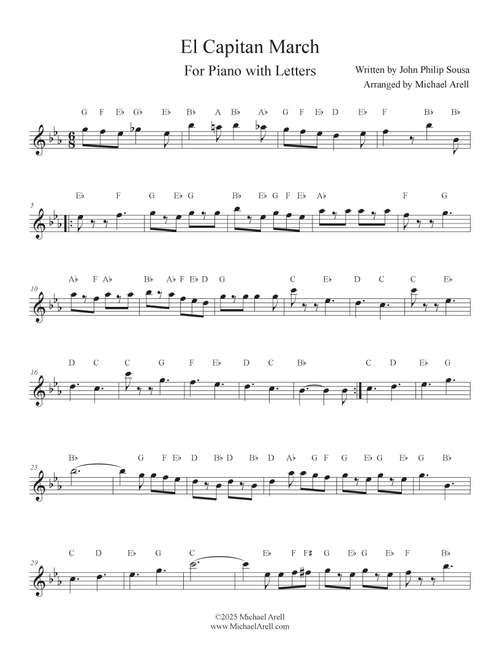 El Capitan March for Flute (Arr. Michael Arell) - United States Marine Band (Flute Solo)