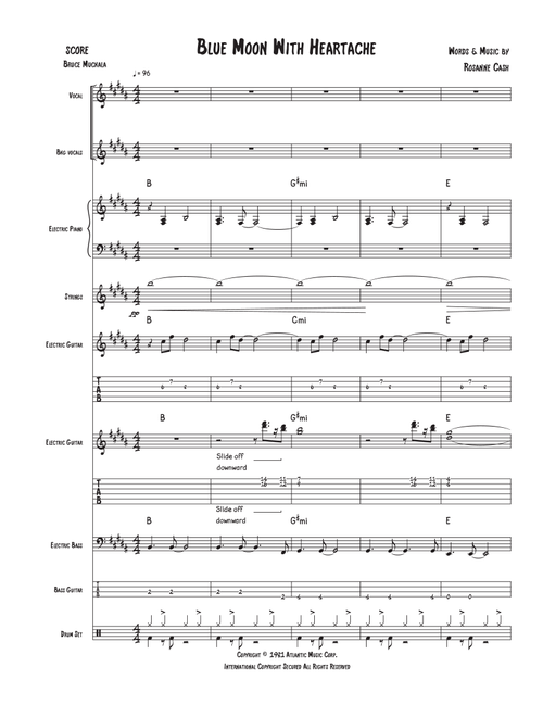 Blue Moon With Heartache (Arr. Bruce Muckala) - Rosanne Cash (Jazz Combo)