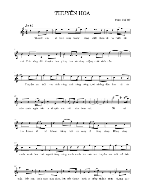 THUYỀN HOA – Phạm Thế Mỹ
