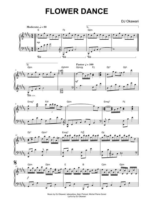 Flower Dance - DJ Okawari (Piano)