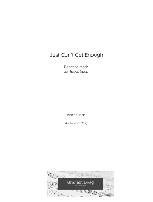 Just Can't Get Enough (Arr. Graham Boag) - Depeche Mode (Brass Band)