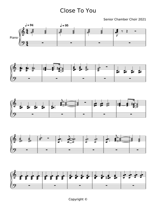 Close to you - Burt Bacharach