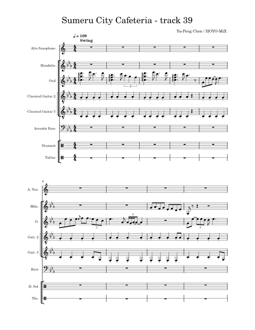 ○ 吹奏楽楽譜 Henk Hogestein / Xian
