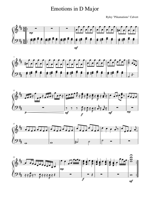 Emotions in D Major