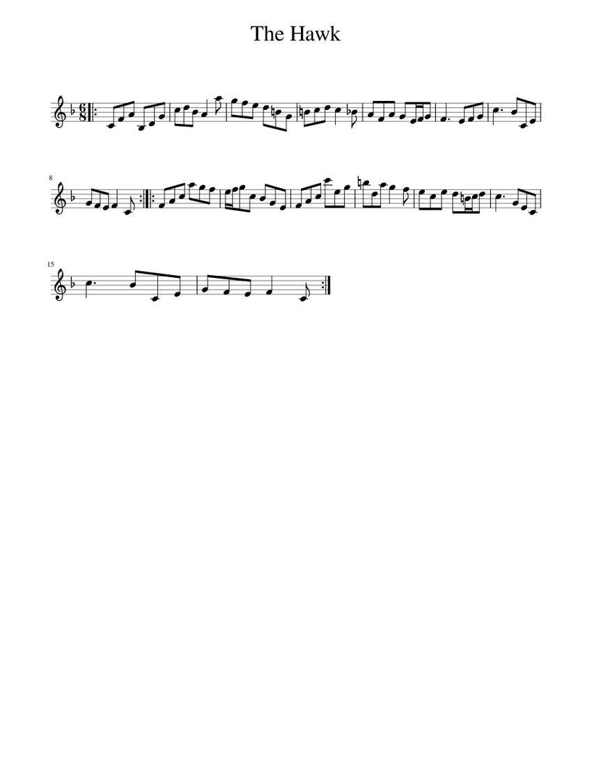The Hawk Sheet music for Piano (Solo) Easy | Musescore.com