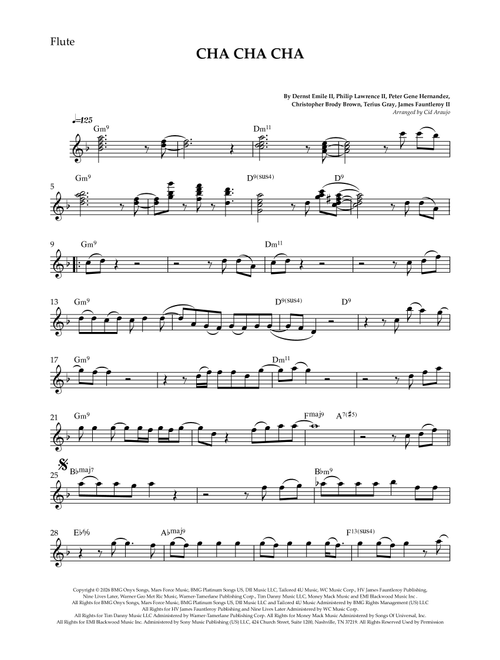 Cha Cha Cha (Arr. Cid Araujo) - Bruno Mars (Flute Solo)